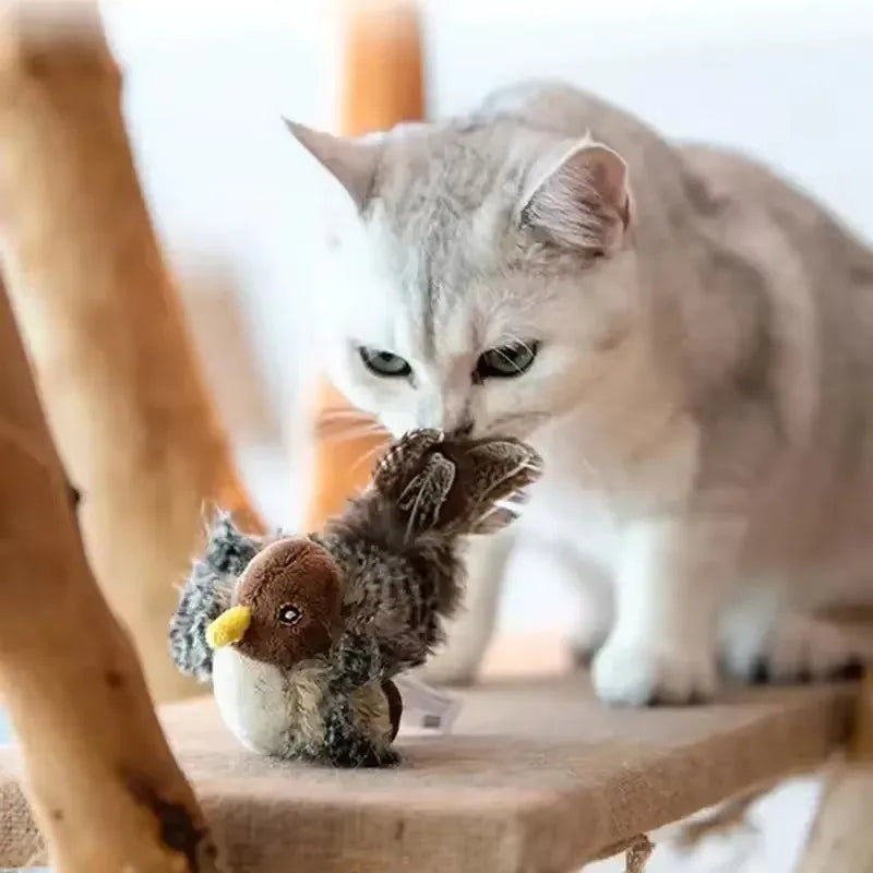 Chirpy Bird Cat Toy Delight